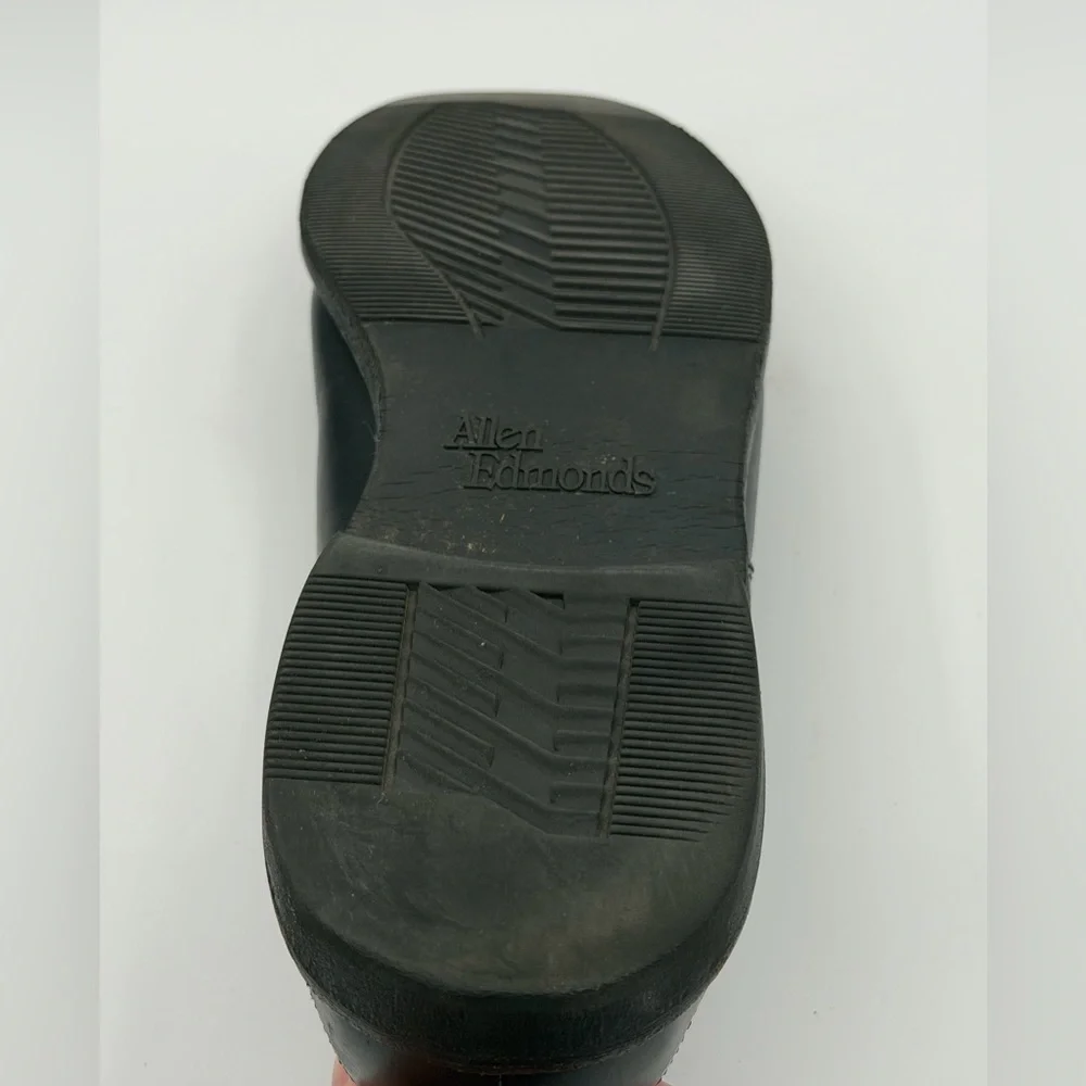 Allen Edmonds Black Ashton Leather Split Toe Rubber Sole Derby Men's Size 11.5